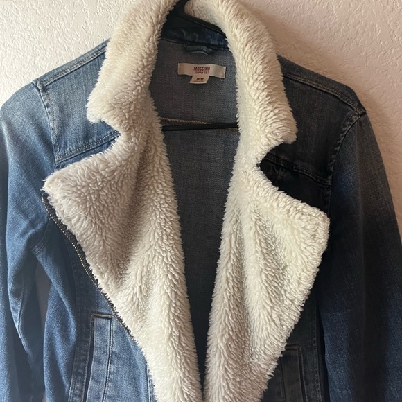 Denim Sherpa Moto jacket - Picture 2 of 3